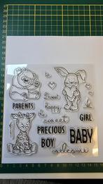 Stempelset baby, Hobby en Vrije tijd, Stempelen, Ophalen of Verzenden, Zo goed als nieuw, Clearstamp