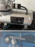 Timbertech Airbrush Compressor + Airbrush Set, Ophalen of Verzenden, Zo goed als nieuw, Groter dan 1:32