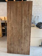 Houten Tafelblad met Metalen Bevestiging, Ophalen, Gebruikt, Eikenhout, 200 cm of meer