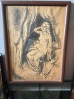 Houtskooltekening “Het ontwaken”, Ophalen