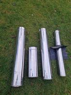 kachelpijp RVS dubbelwandig, Huis en Inrichting, Kachels, Ophalen, Overige soorten, Zo goed als nieuw, Vrijstaand