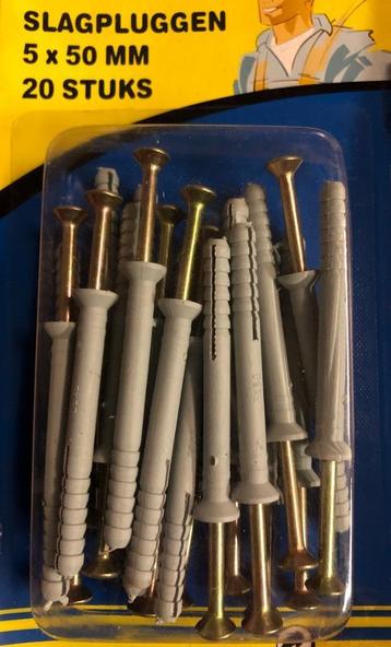 Slagpluggen / Nagelpluggen  / Spijkerpluggen set 5 x 50mm beschikbaar voor biedingen