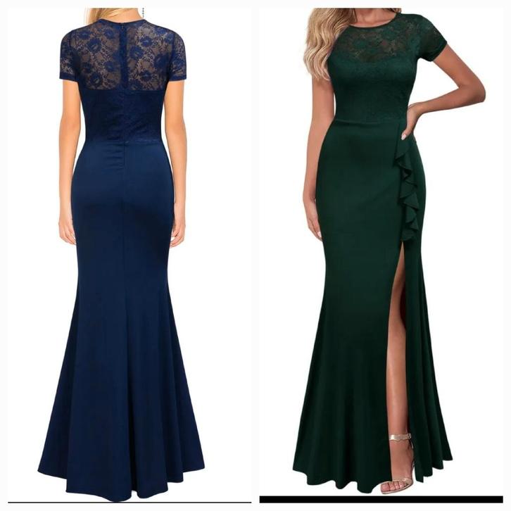 nieuwe galajurk maat 34 donkergroen, Kleding | Dames, Gelegenheidskleding, Nieuw, Galajurk, Maat 34 (XS) of kleiner, Groen, Ophalen of Verzenden