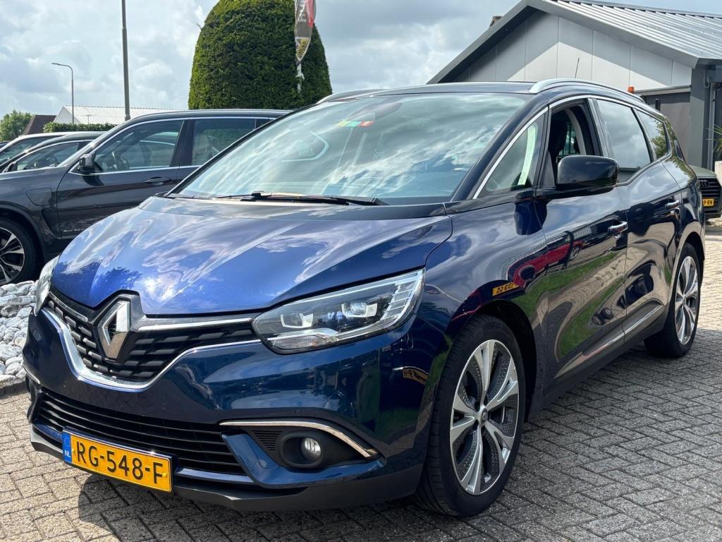 Renault Grand Scénic 1.2 Collection 2017 LPG-G3 Xenon 1E Ei, Auto's, Gebruikt, 4 cilinders, 1850 kg, Blauw