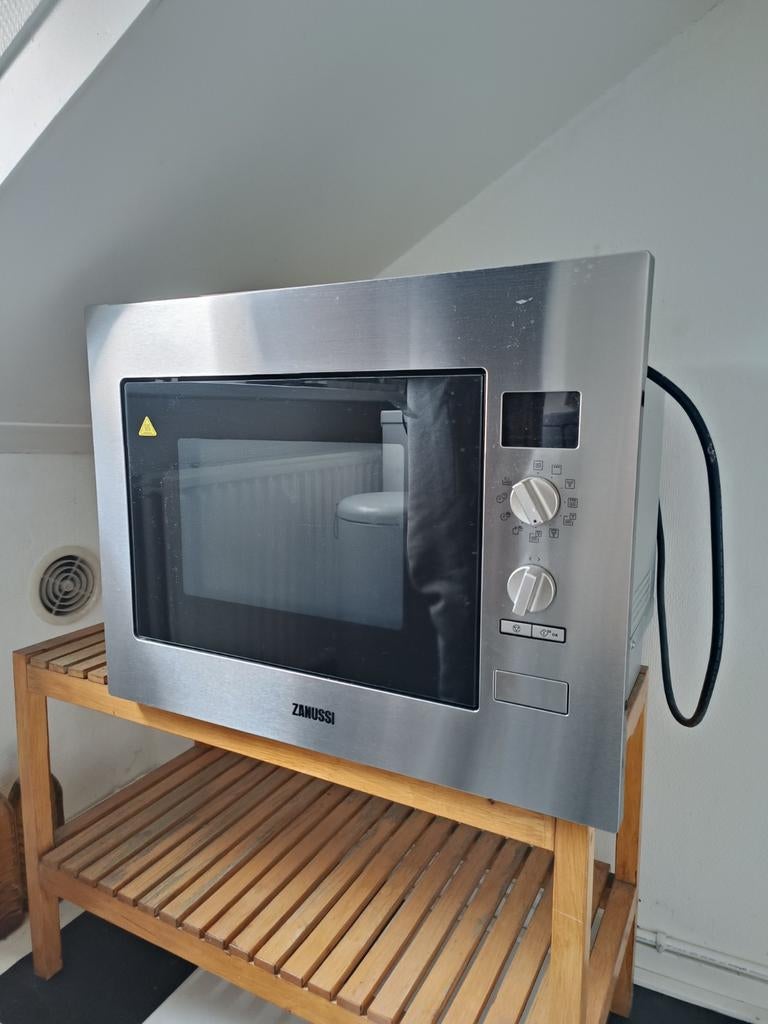Zanussi Combi oven - RVS - inbouw, Witgoed en Apparatuur, Magnetrons, Ophalen, Combimagnetron, Gebruikt, Hete lucht