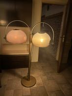 Dijkstra bollampen  staande lamp met 2 bollen, Kunststof, Gebruikt, Jaren 60, 100 tot 150 cm