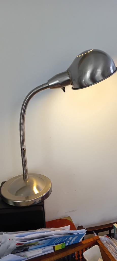 Vintage ganzennek metalen Ikea Bureaulamp, Ophalen, Metaal, Minder dan 50 cm