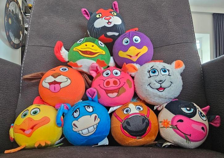 Lidl Boerderij Mini's Knuffel dieren set van 10, Kinderen en Baby's, Speelgoed | Knuffels en Pluche, Zo goed als nieuw, Koe, Ophalen of Verzenden