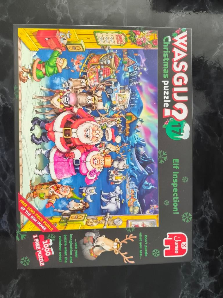 Wasgij Christmas 17 elf inspection, Ophalen, 500 t/m 1500 stukjes, Zo goed als nieuw