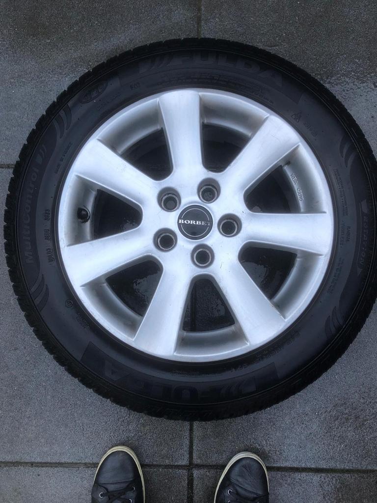 205/55 R16 All season banden met velgen, Auto-onderdelen, Banden en Velgen, Ophalen, Gebruikt, 16 inch, Banden en Velgen