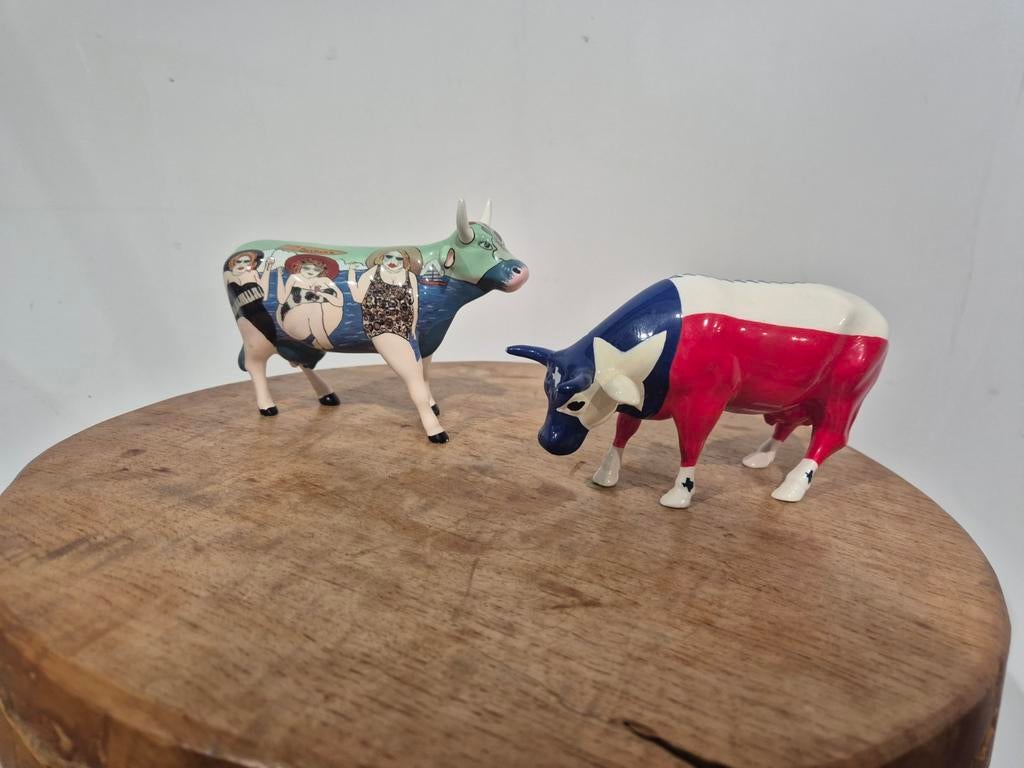 2 cow parade koeien, Verzamelen, Ophalen of Verzenden, Beeldje of Figuurtje