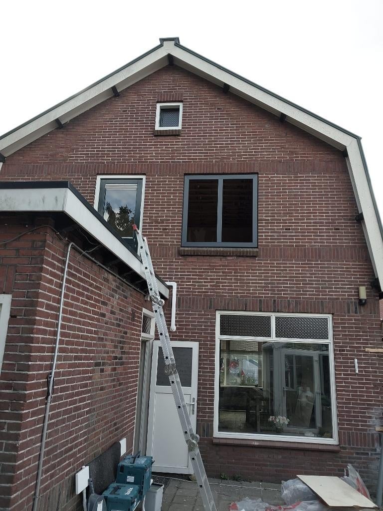 KUNSTSTOF KOZIJNEN/AANSLAG/HR++ OF TRIPLE GLAS/ U W 0.5, Doe-het-zelf en Verbouw, Kozijnen en Schuifpuien, Kunststof, Deurkozijn