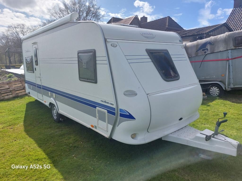 Hobby 540 excellent easy 2006, Caravans en Kamperen, Rondzit, Hobby, Frans bed, Bedrijf