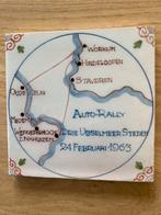 Tegeltje IJsselmeer toch 1963 auto Rally schaatsen winter, Ophalen of Verzenden, Zo goed als nieuw