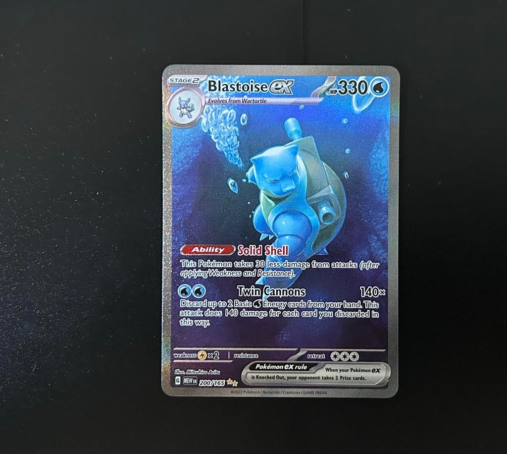 Pokemon 151, Blastoise #200, Ophalen of Verzenden, Zo goed als nieuw