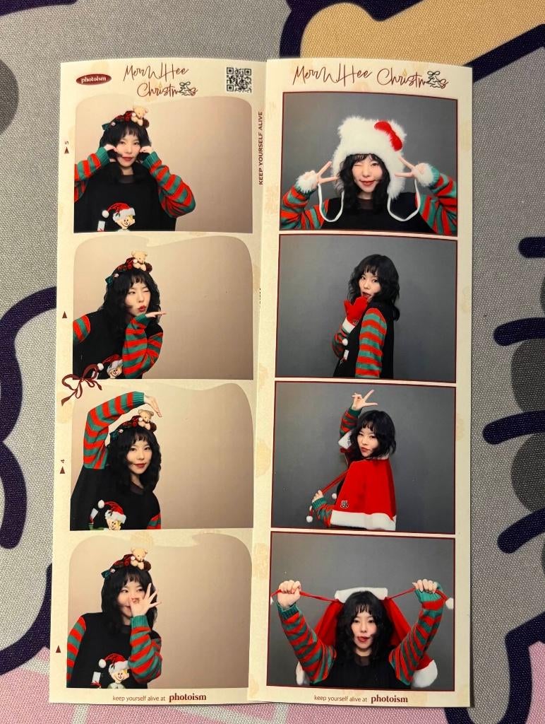 Wheein (Mamamoo) x Photosim pop-up 4cut, Ophalen of Verzenden, Nieuw, Foto of Kaart