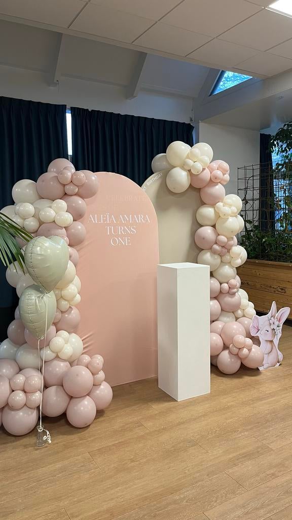 Witte zuilen, backdrop en schildersezel te huur, Ophalen, Zo goed als nieuw, Versiering, Verjaardag