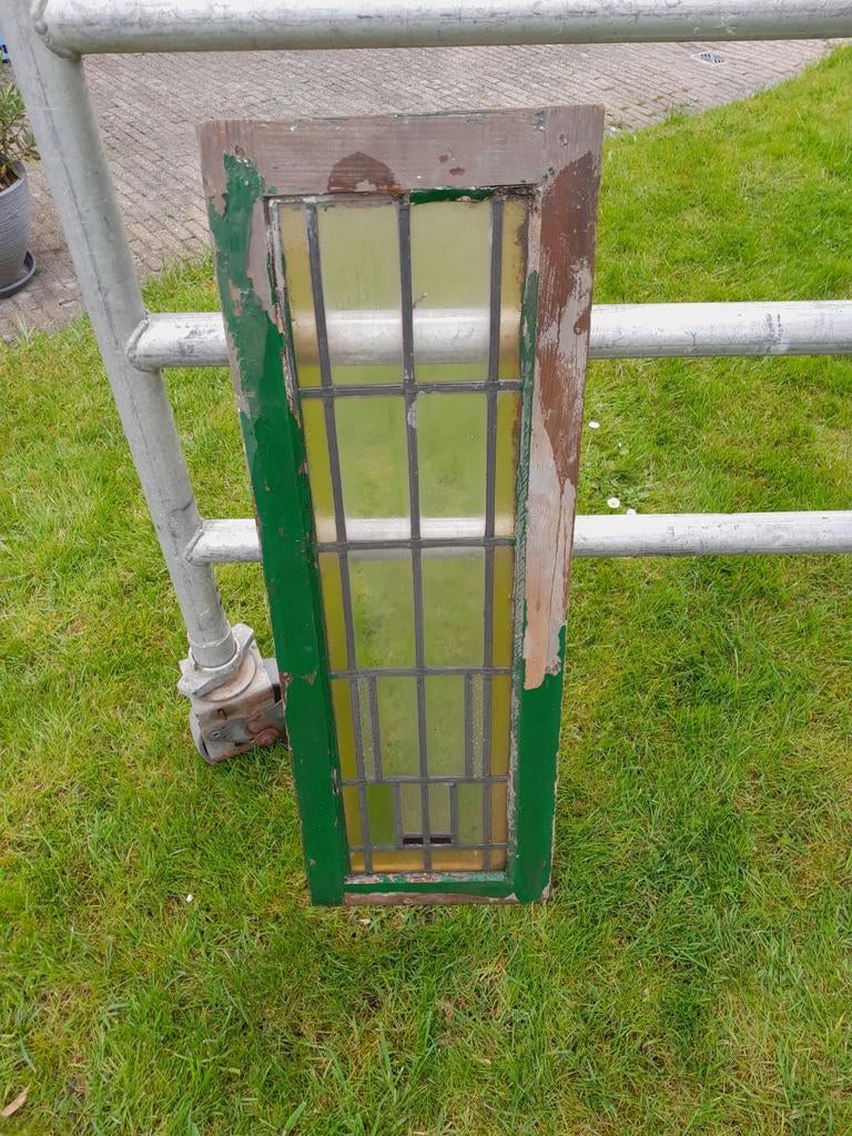 Glas en lood raampje, Doe-het-zelf en Verbouw, Glas en Ramen, Ophalen, Minder dan 80 cm, Glas in lood, Minder dan 80 cm