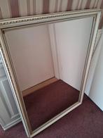 Bronzen spiegel met sierlijke lijst, Ophalen of Verzenden, Rechthoekig, 50 tot 100 cm, 100 tot 150 cm