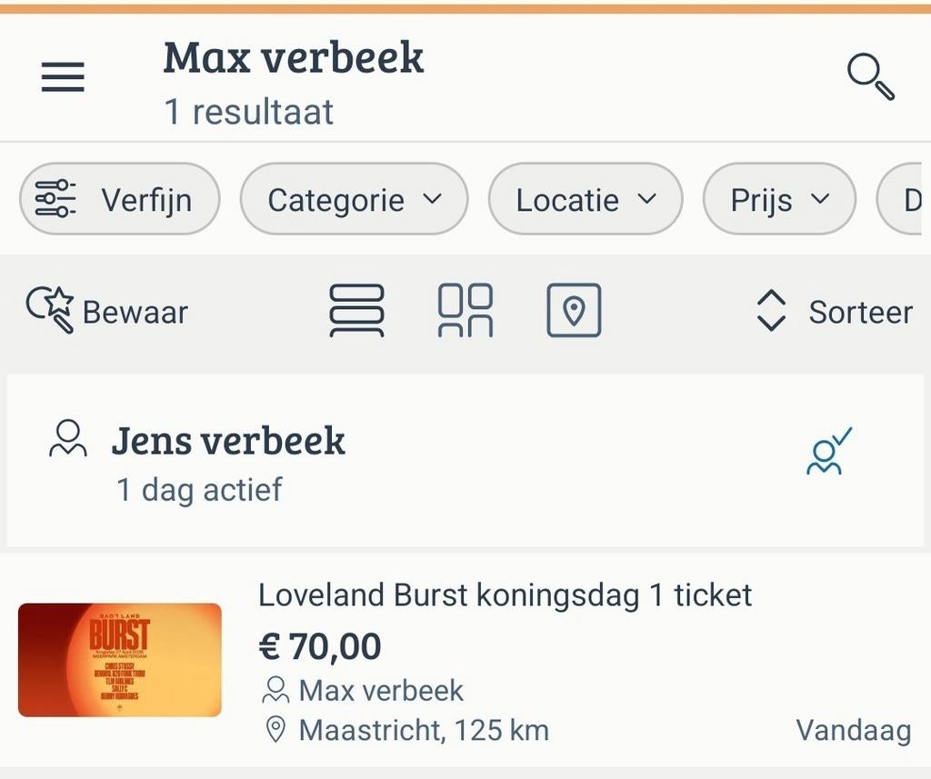 LET OP: FRAUDEUR !!, Tickets en Kaartjes, Twee personen, Juli