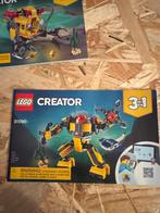 LEGO Creator 31090 Onderwaterrobot - Compleet!, Ophalen of Verzenden, Zo goed als nieuw, Complete set, Lego