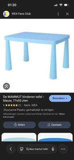 IKEA kinder stoel en tafel baby blauw, Ophalen, Gebruikt, Tafel(s) en Stoel(en)