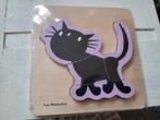 Fiep Westendorp Kat Puzzel - Houten Insteekpuzzel, 2 tot 4 jaar, Nieuw, Ophalen of Verzenden, Van hout