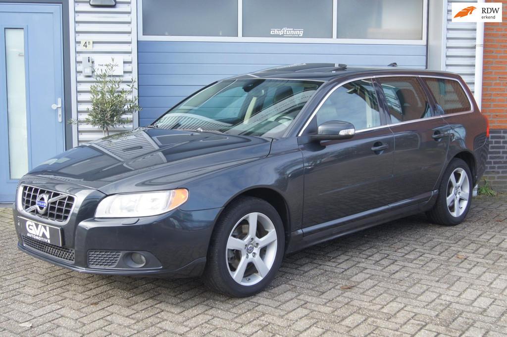 Volvo V70 3.2 6-cilinder Aut | Leder | Stoelverw | Cruise |, Auto's, Voorwielaandrijving, 238 pk, Blauw, Euro 4