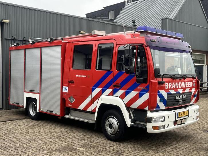 MAN LE 180 C Motorspuitaanhanger Automaat Matriaalwagen Aggr, Auto's, Vrachtwagens, Bedrijf, Te koop, Achteruitrijcamera, Parkeercamera