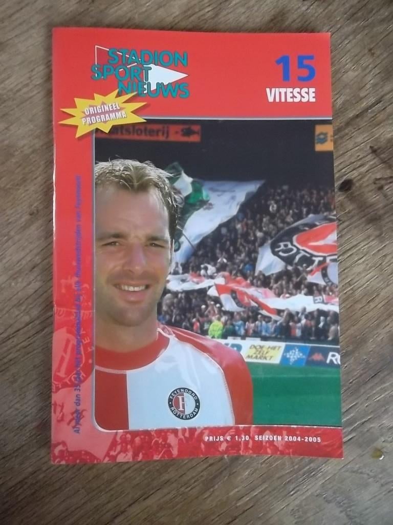 Programmaboekje 15 Feyenoord -Vitesse 23 januari 2005, Ophalen of Verzenden, Gelezen, Watersport en Hengelsport
