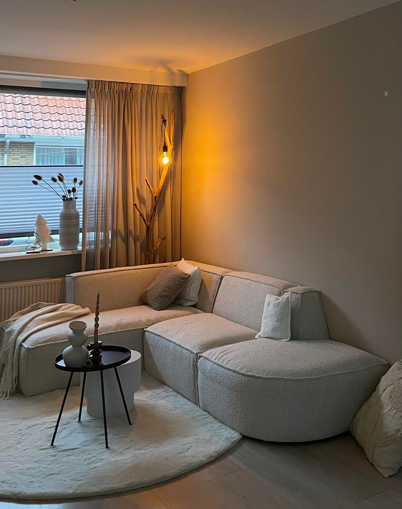 Hoekbank, Ophalen, Zo goed als nieuw, Stof, Modern