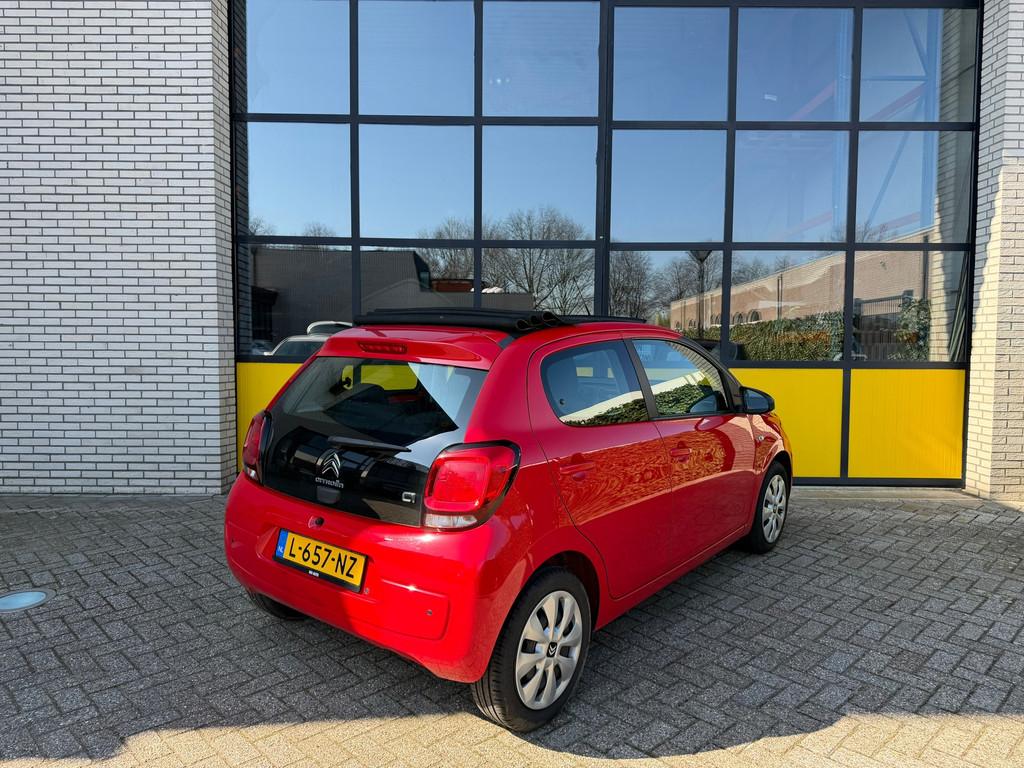 Citroen C1 1.0 VTi Airscape Shine, Cabrio, Airco & PDC, Stof, Gebruikt, Cabriolet, 4 stoelen