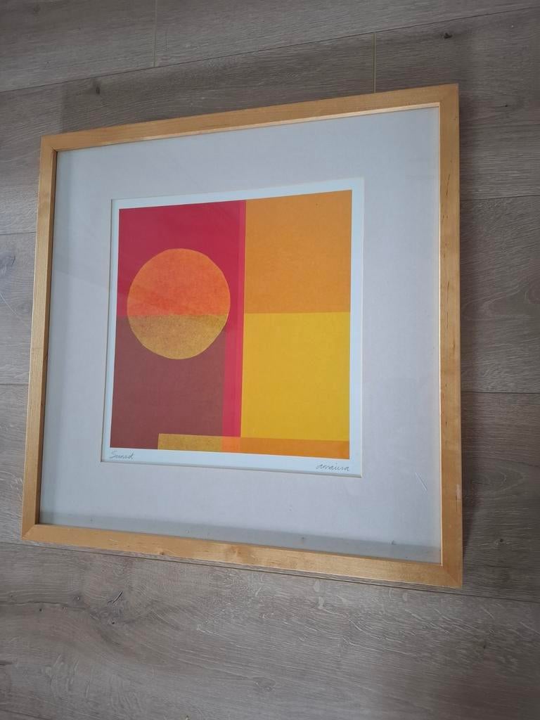 Vintage IKEA Sunset litho - Amaina, Ophalen of Verzenden
