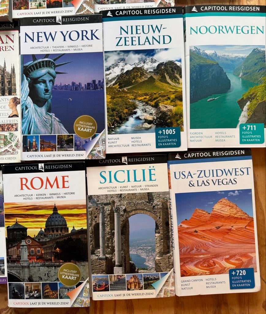Capitool reisgidsen, Californië, USA ZW, Nieuw-Zeeland etc!, Boeken, Reisgidsen, Gelezen, Reisgids of -boek, Europa, Capitool