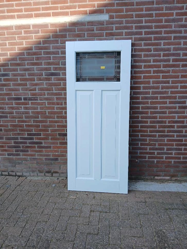 Binnendeur 2ADORE geranium 78 x 188 cm  glas in lood (nr12), Doe-het-zelf en Verbouw, Deuren en Horren, Nieuw, Binnendeur, 200 tot 215 cm