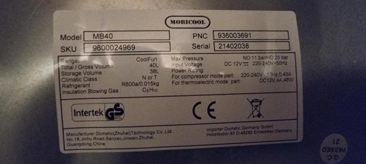 koelbox, Caravans en Kamperen, Koelboxen, Zo goed als nieuw, Koelbox, Compressor, Ophalen