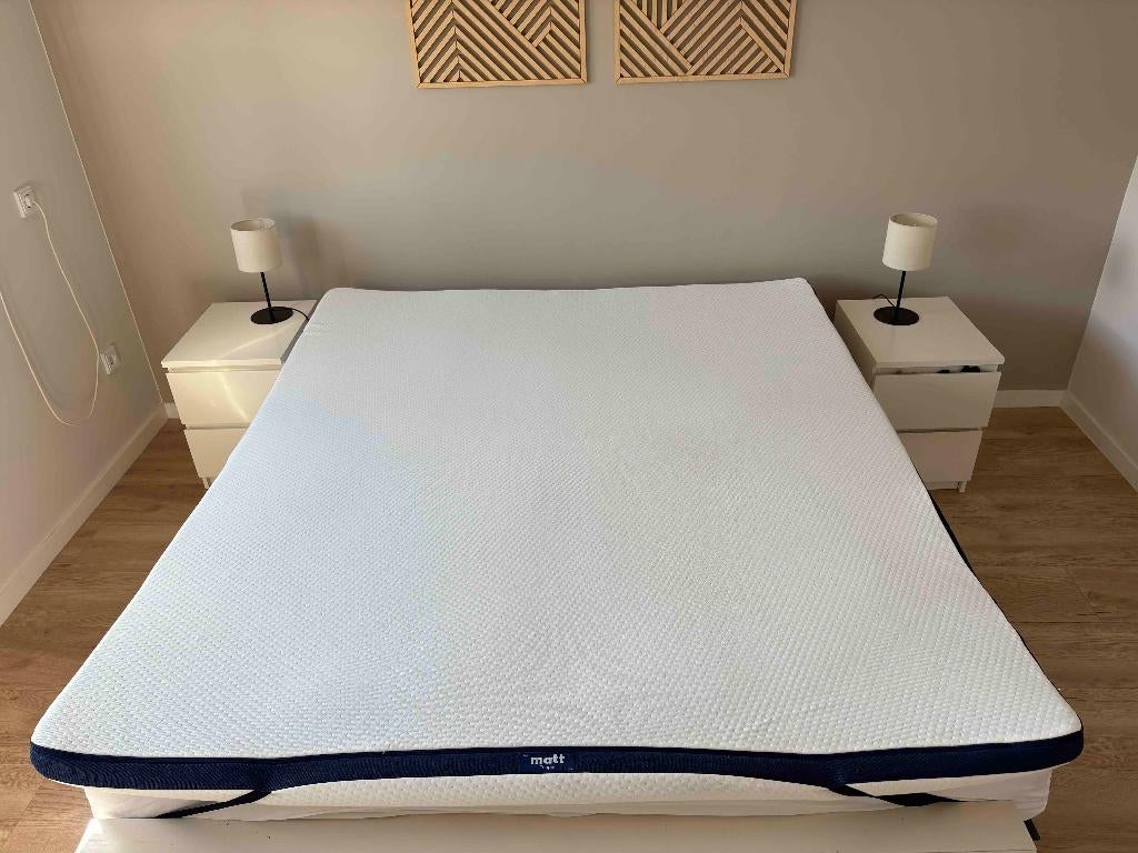 topdekmatras Matt Sleeps, Huis en Inrichting, Ophalen, 210 cm, Tweepersoons, Zo goed als nieuw
