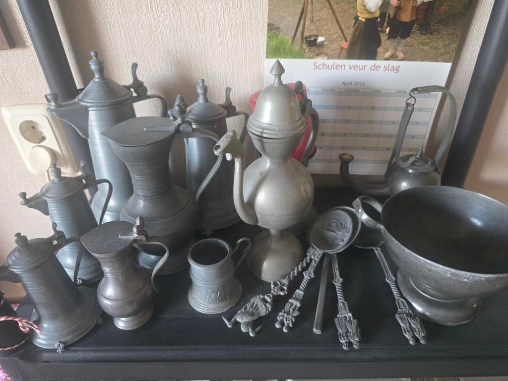 Tin,servies, Antiek en Kunst, Antiek | Tin, Ophalen of Verzenden