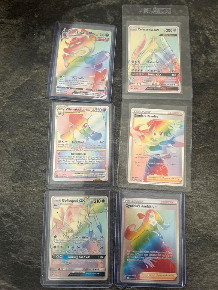 Zeldzame Pokemon kaarten - Full Art Rainbow Rares, Hobby en Vrije tijd, Verzamelkaartspellen | Pokémon, Zo goed als nieuw, Meerdere kaarten