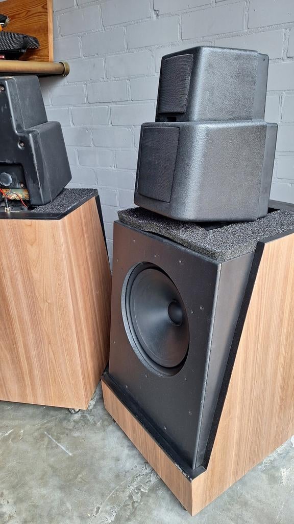 KEF 105, Zo goed als nieuw, 120 watt of meer, Front, Rear of Stereo speakers, Ophalen