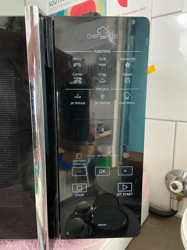 Whirlpool Combimagnetron MCP 349/SL - Zo goed als nieuw, Witgoed en Apparatuur, Magnetrons, Combimagnetron, Ophalen of Verzenden