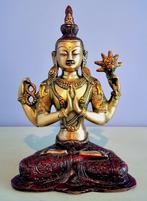 SALE! CHENREZIG BEELD BRONS 26 CM!, Ophalen of Verzenden, Nieuw