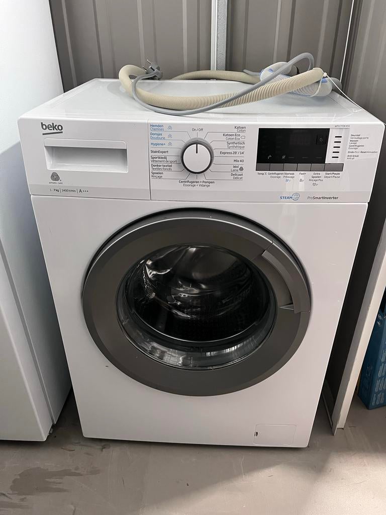 Beko wasmachine WTV 7724 XSS, Ophalen, Gebruikt, 85 tot 90 cm, 1200 tot 1600 toeren