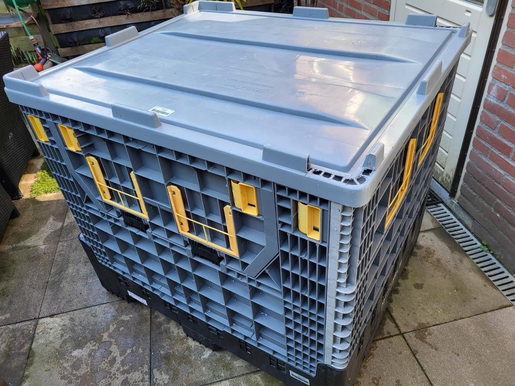 Kunststof klap pallet kruizinga, 100 liter of meer, Ophalen, Transportkar