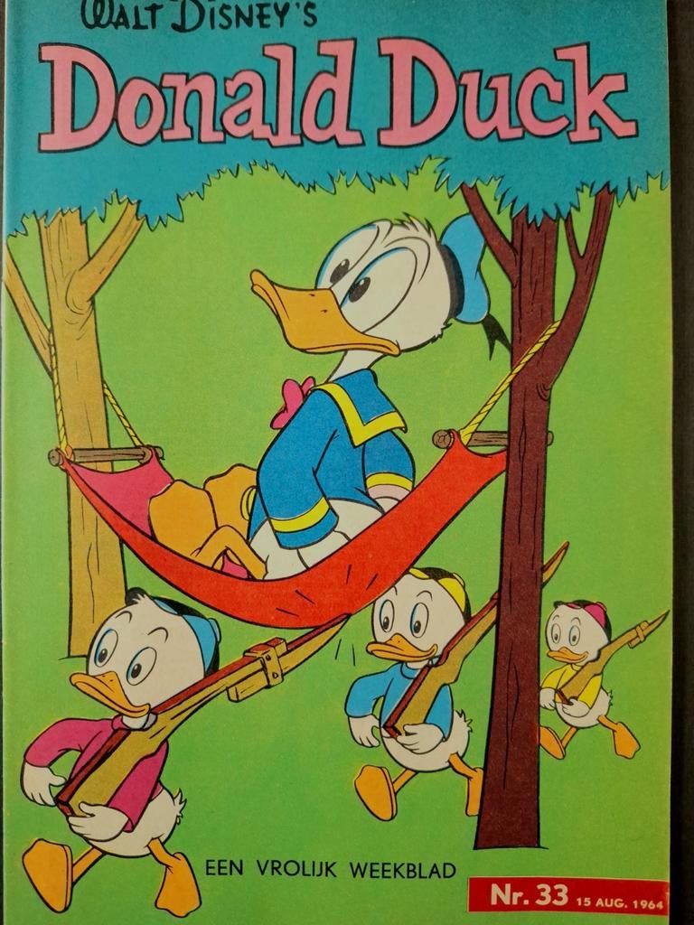 Donald Duck 1964 nr. 33, Boeken, Eén stripboek, Ophalen of Verzenden, Zo goed als nieuw