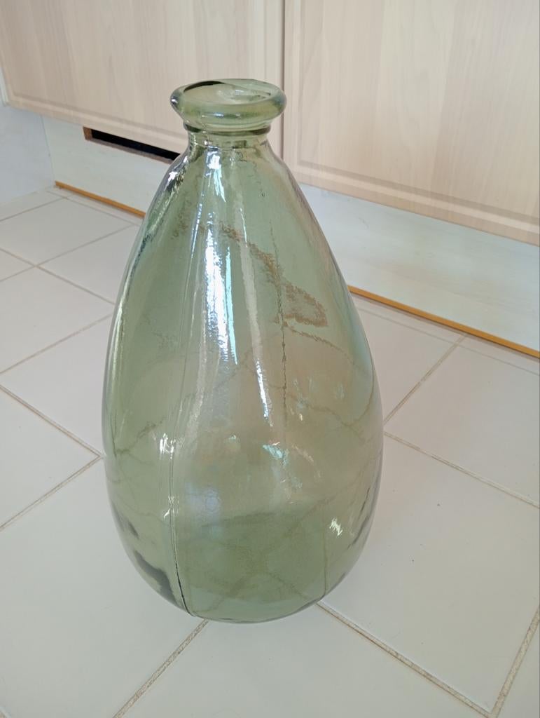 Glazen vaas, Huis en Inrichting, Woonaccessoires | Vazen, Gebruikt, Ophalen of Verzenden, Glas, Minder dan 50 cm