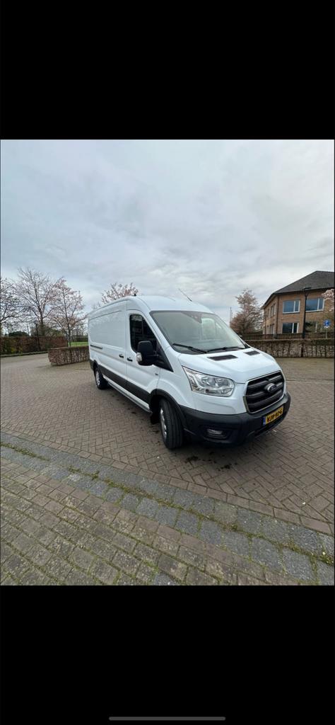 Ford Transit L3H2 Automaat | 2021 | 65.000 km | Luchtvering, Auto's, USB, Stof, 4 cilinders, Wit