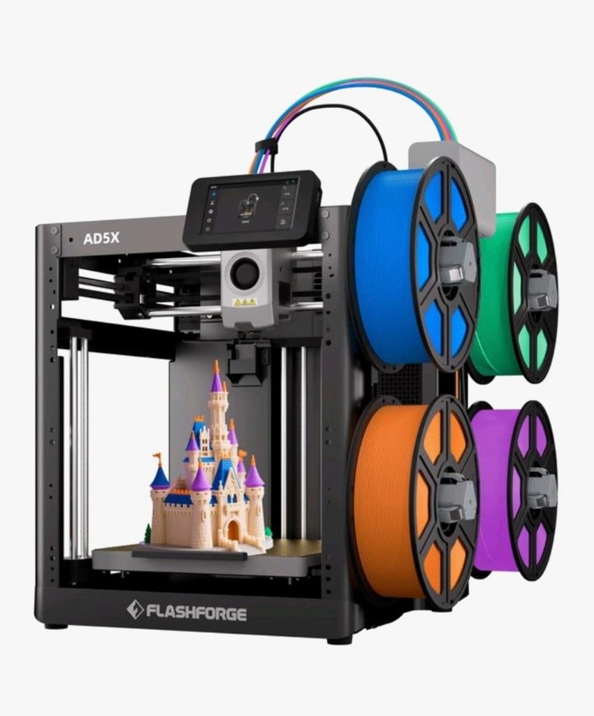 FlashForge Adventurer AD5X multicolor 3D Printer, Computers en Software, 3D Printers, Zo goed als nieuw, Ingebouwde Wi-Fi, Ophalen