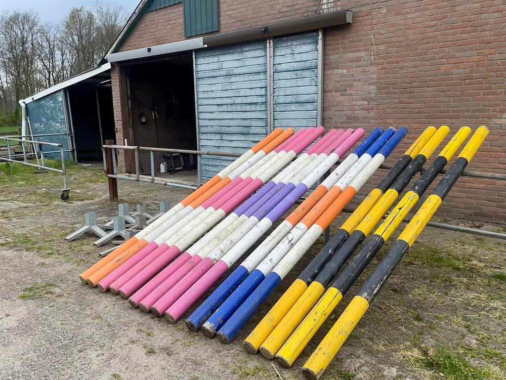 Complete set paardenhindernissen - Balken, staanders, lepels, Dieren en Toebehoren, Ophalen, Springen