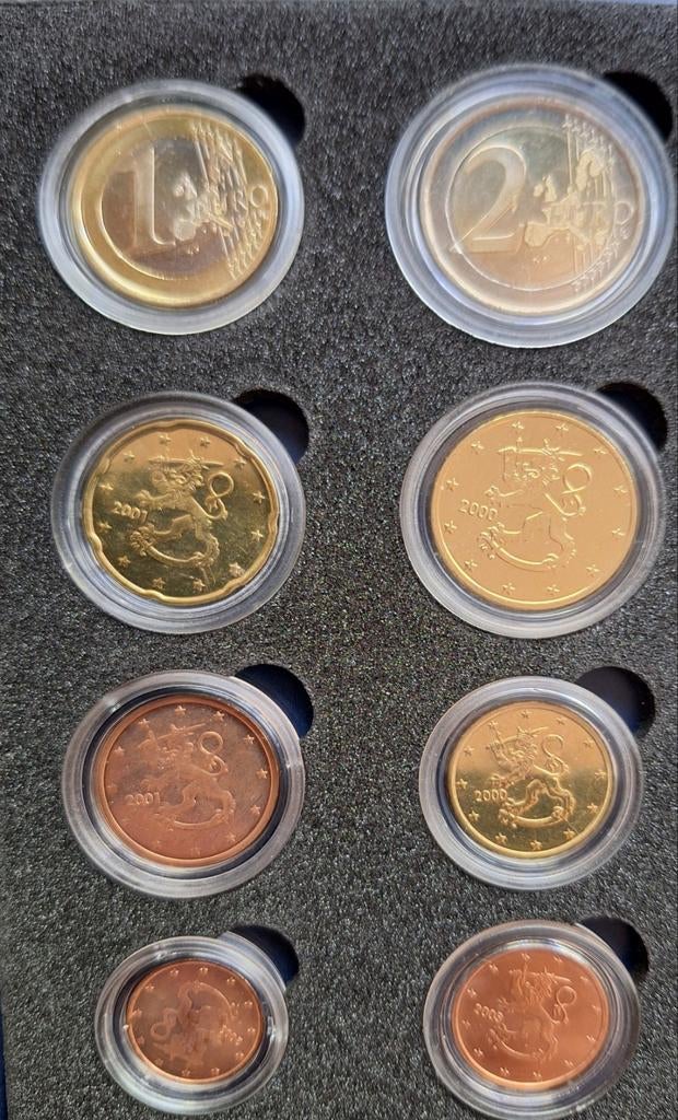 Euroset munten Finland 2001, Ophalen of Verzenden, Finland, Overige waardes